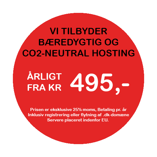 adcircle-red-webhotel CO2 neutral hosting